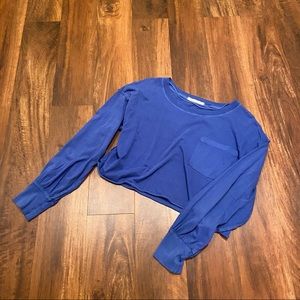 Free People Austin Pocket Long-Sleeve Cropped Tee